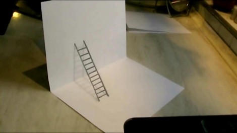 Как нарисовать 3d рисунок на бумаге карандашом 5